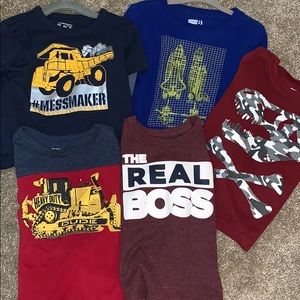 5 toddler boys long sleeve shirts👕